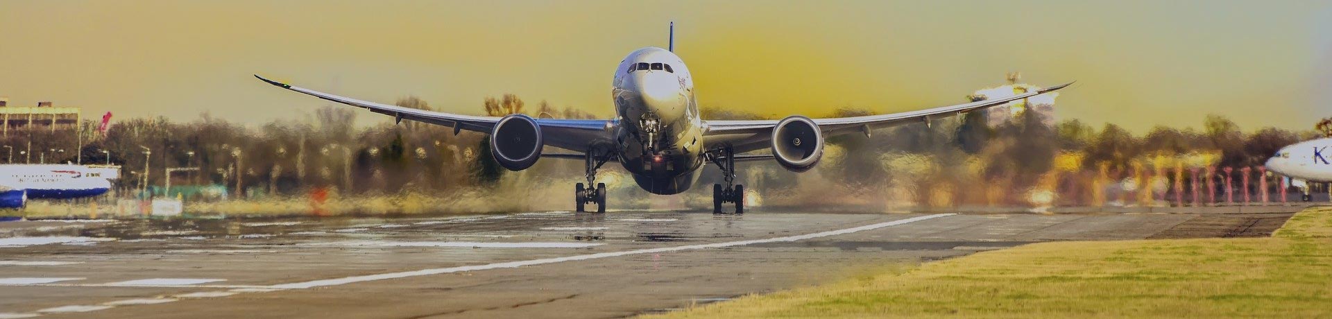 Aircraft on take-off