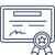 icon certificat