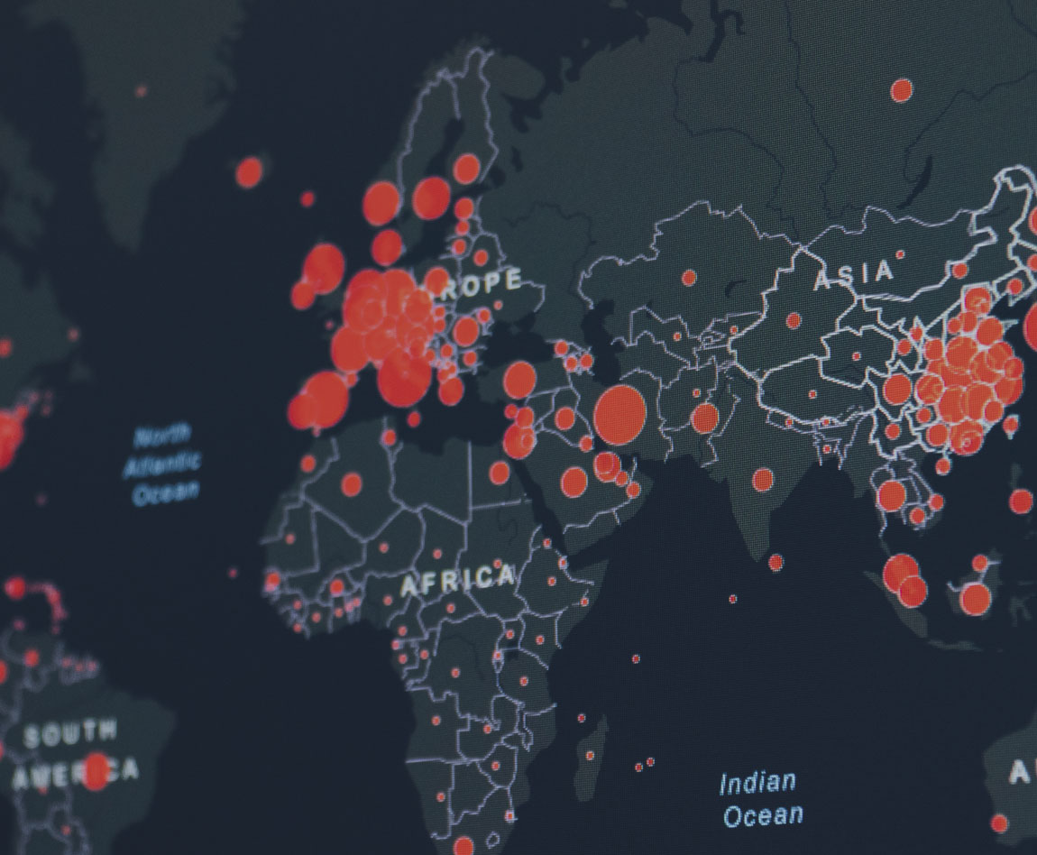 Carte du monde avec pays