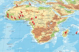 map of Africa