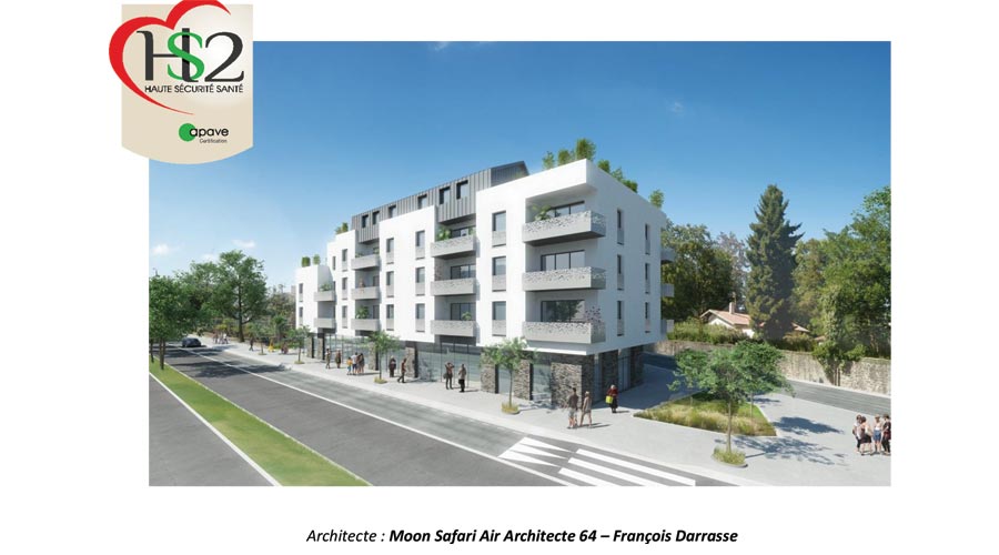 A view of a residence with the HS2 logo