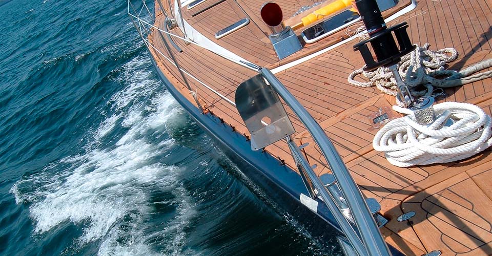 Boat of recrational craft on the sea