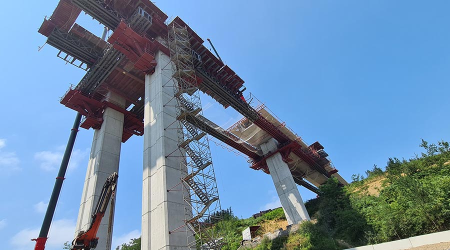 bridge in construction