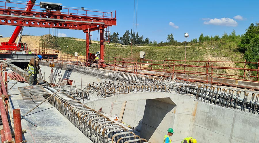 workers on a construction site