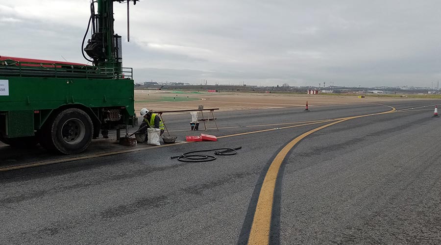 renovation of taxiways A.23 and more Madrid airport
