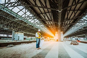Works and inspection in a train station