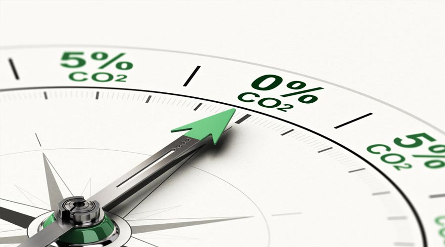 compteur indiquant 0% Carbone