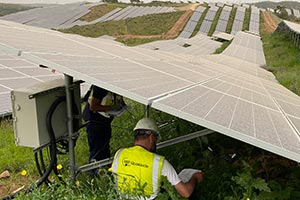 montagem fotovoltaica