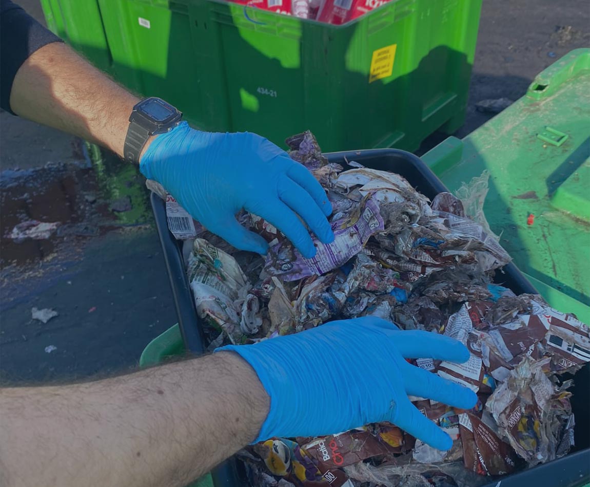 plastic bottles trash