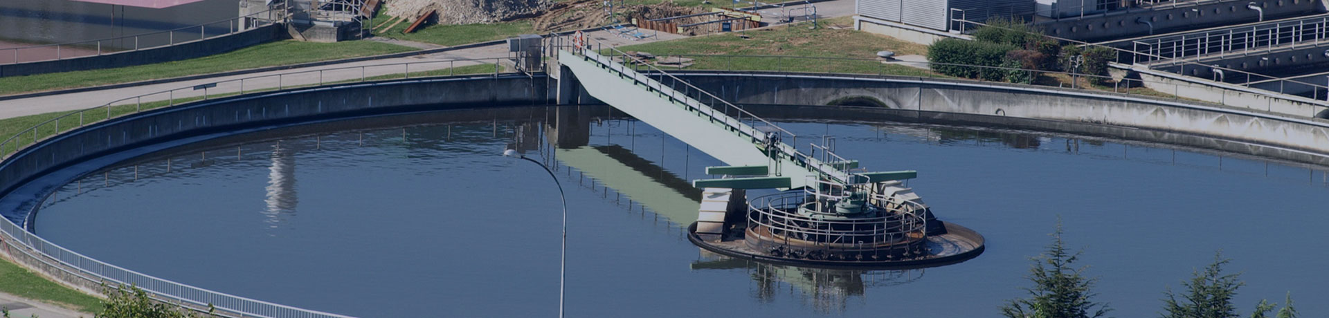 Une station d'épuration des eaux usées