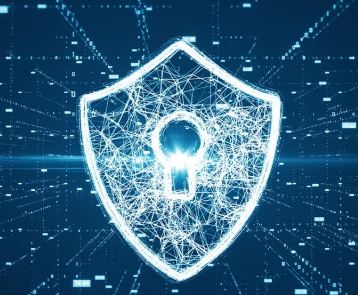 Serrure flottant au milieu de données numériques