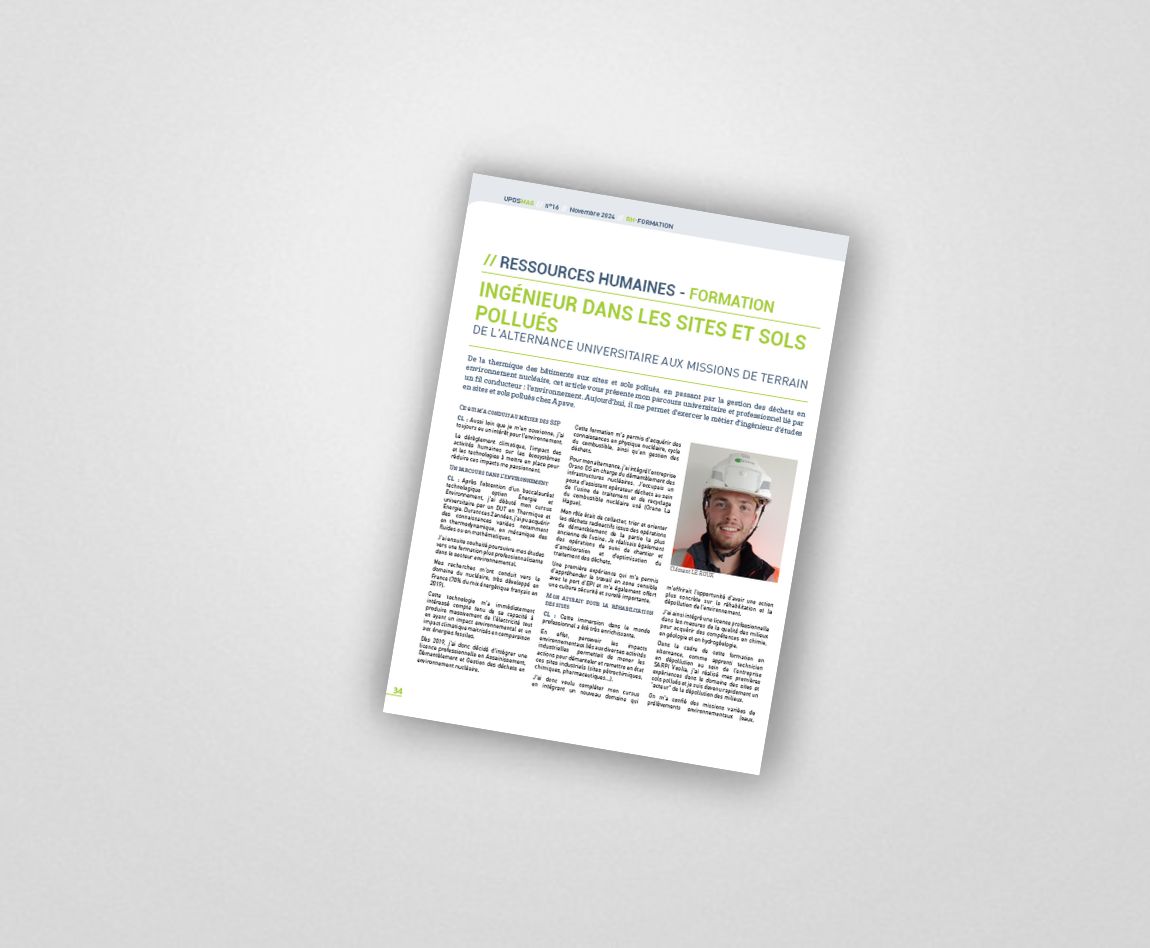 Découvrez le parcours d'intégration d'un ingénieur sites et sols pollués chez Apave