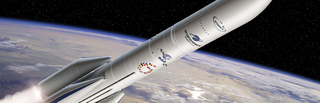 Photo de la fusée Ariane 6 par ArianeGroup et l'ESA