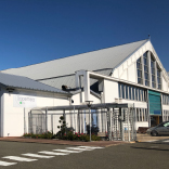 L'entrée des locaux historiques de Sopemea