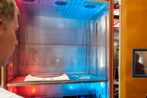 inside a climate chamber