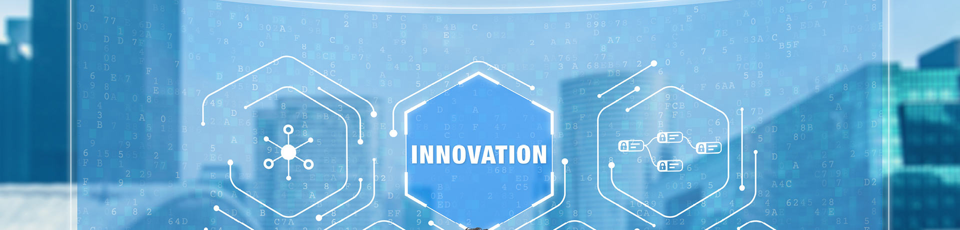 Photo abstraite d'un mur d'innovation