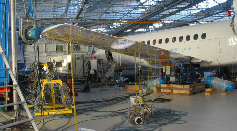 Des mesures réalisées sur un avion entier