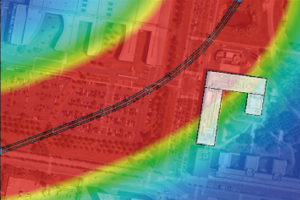 Numerical simulation of the metro route
