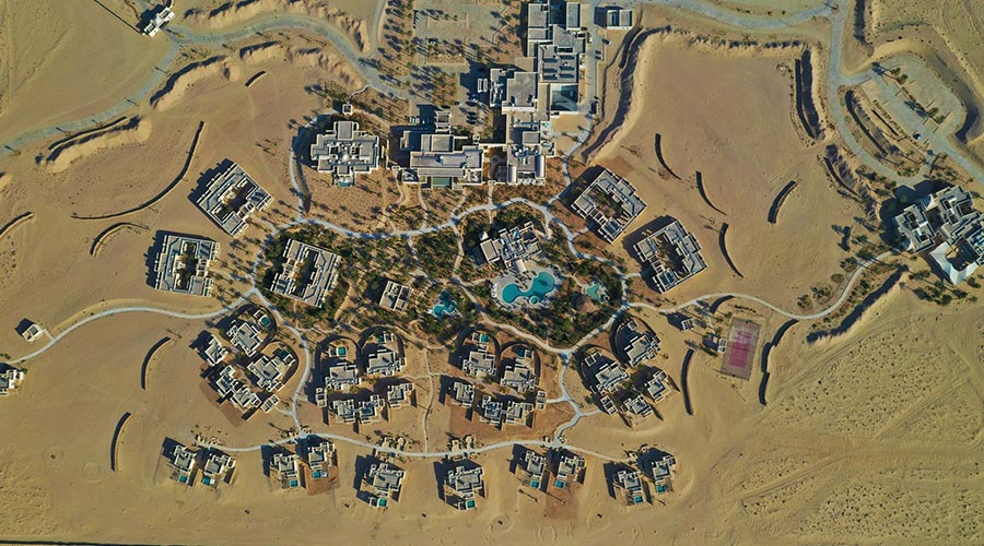 complexe touristique dans le desert