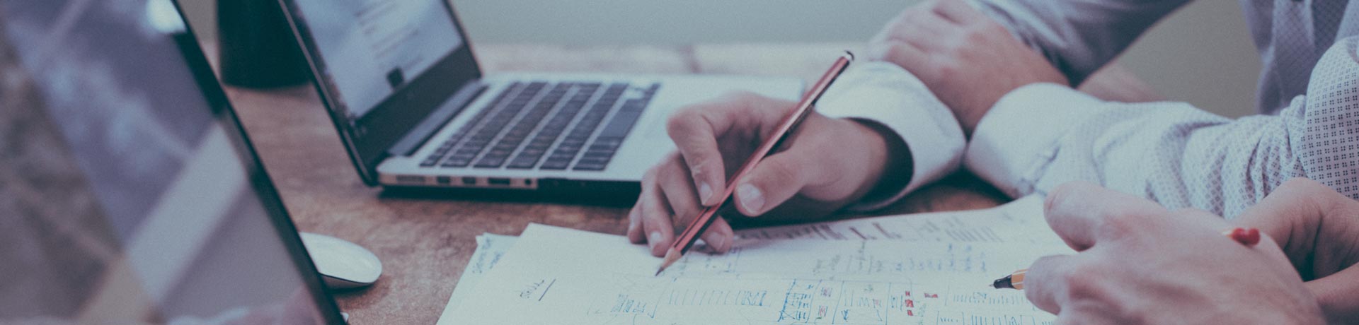 collaborateurs travaillant sur leur avenir