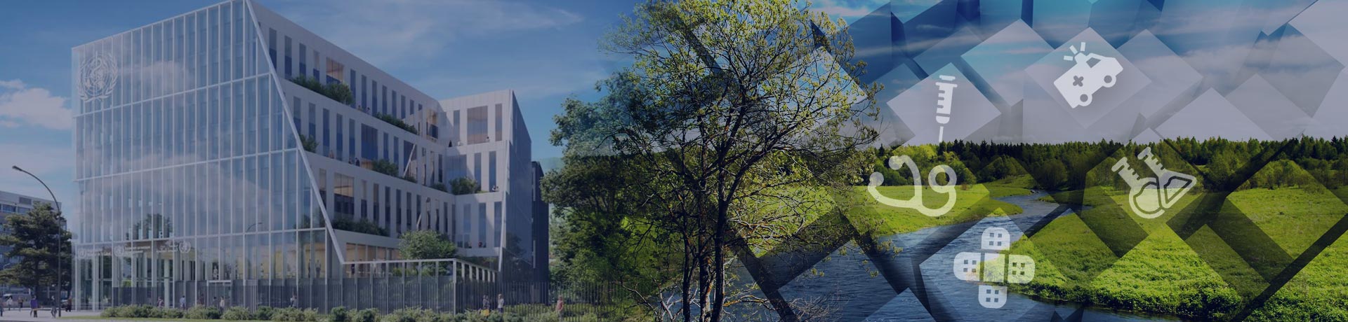 Vue du bâtiment du futur centre de formation de l'OMS à Strasbourg