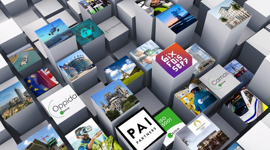 Image wall with Apave's major successes in 2021