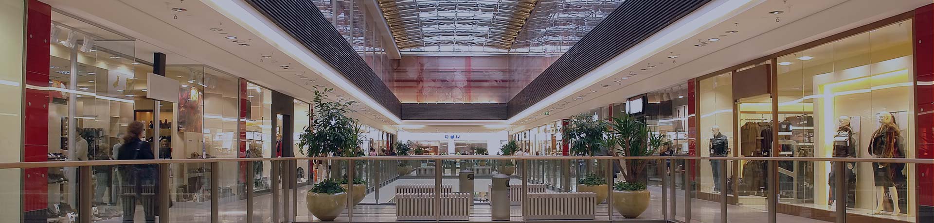 Intérieur d'un centre commercial