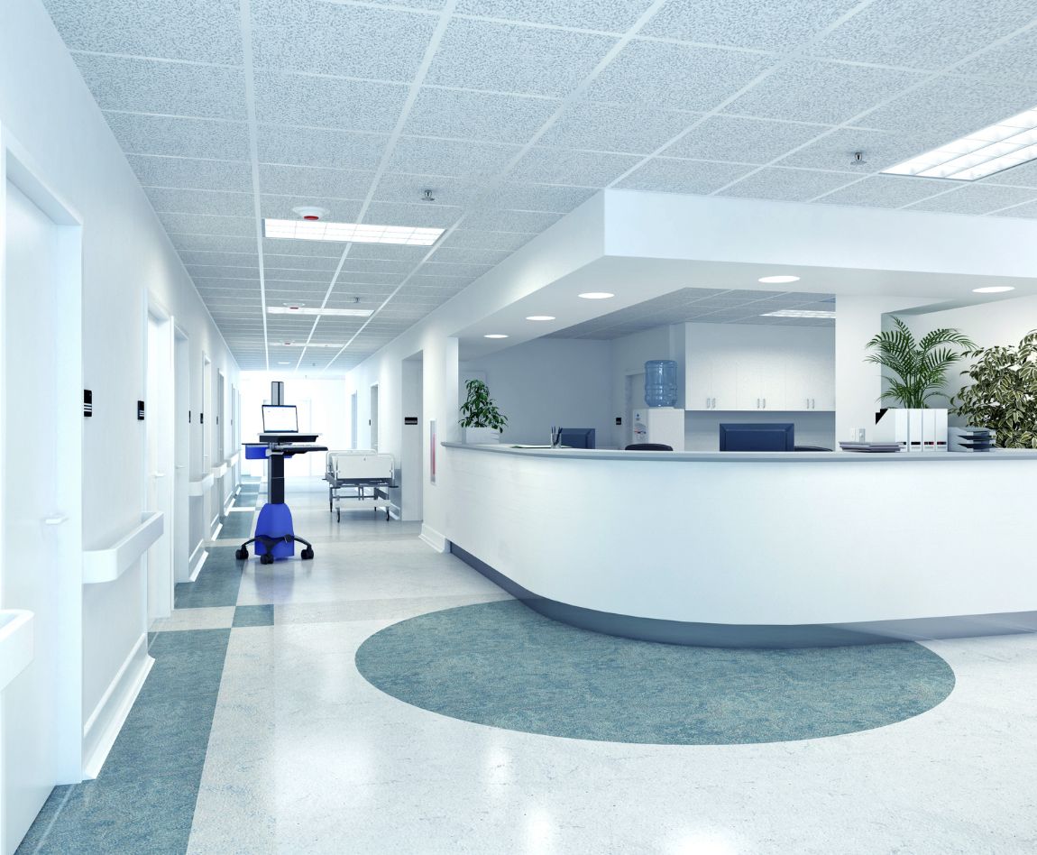 Un hall d'hôpital