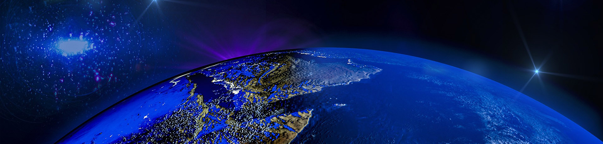 Planète Terre vue d'en haut