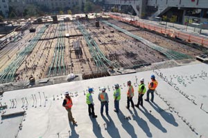 workers on a construction site